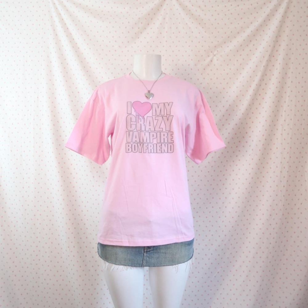 y2k graphic vampire tee scene emo mcbling bimbo core - Picture 3 of 3